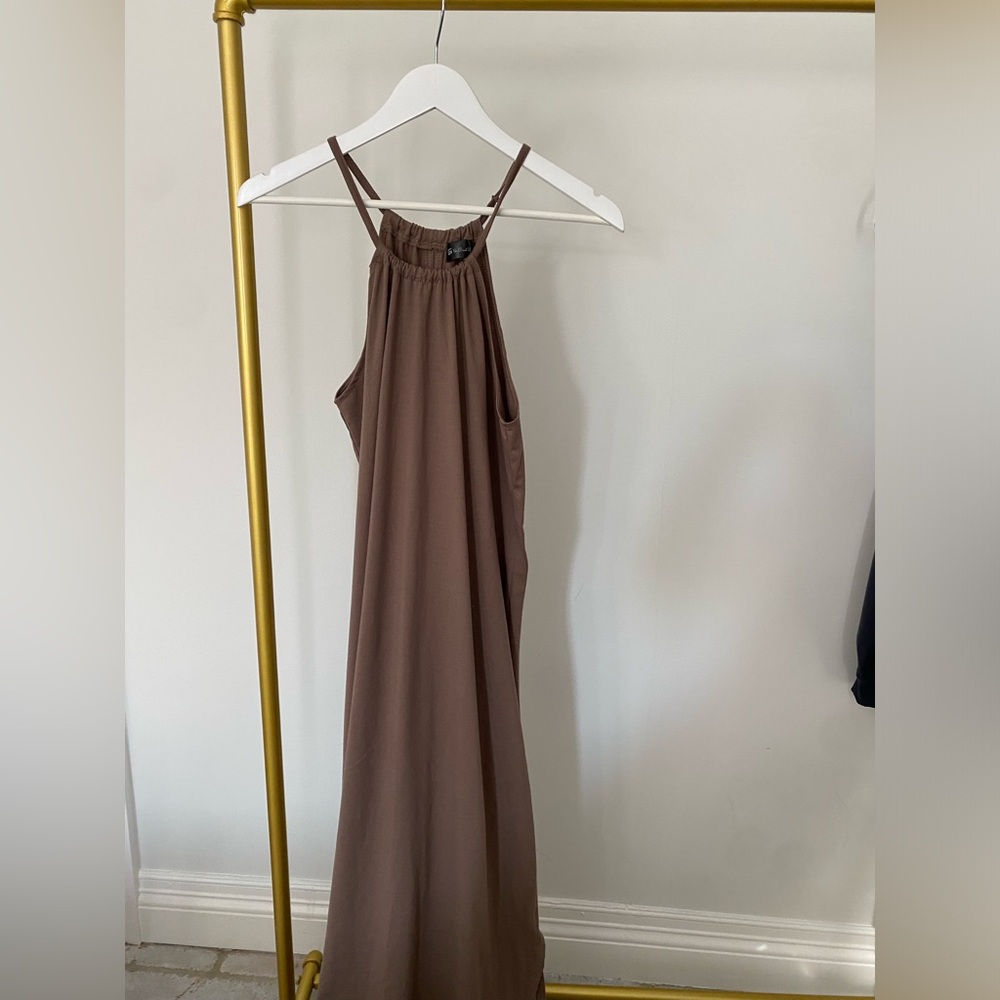 Maxi Brown Dress Size M #Lux-G